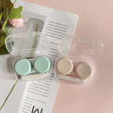 Estuche para lentes de contacto de color liso